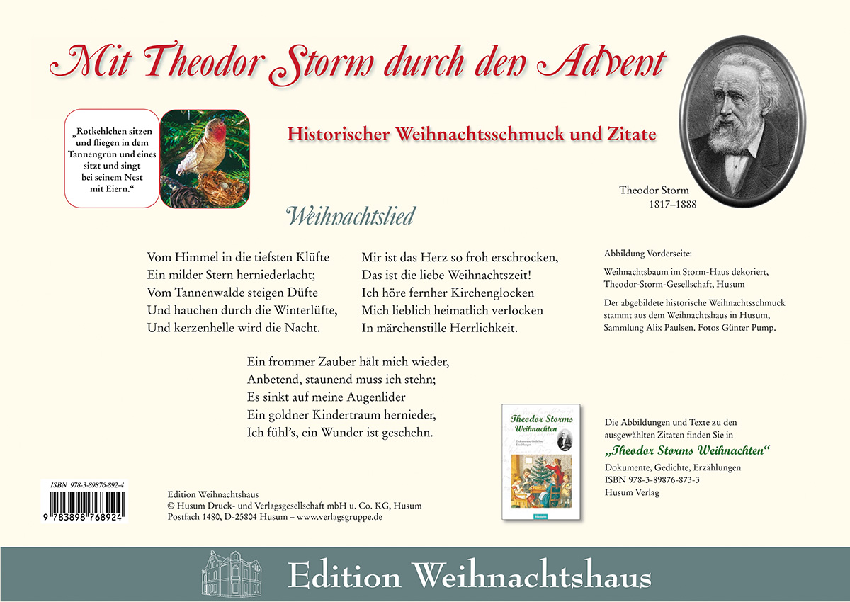 Mit Theodor Storm durch den Advent Mit Theodor Storm durch den Advent